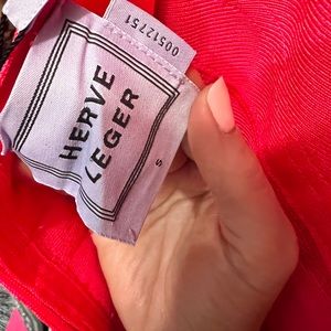 Herve Leger pink bandage dress, size small, with tags